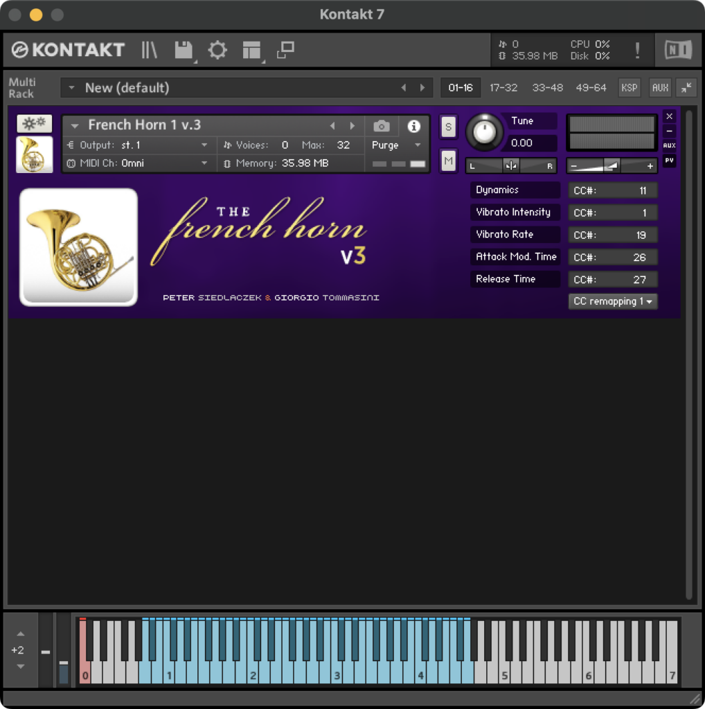 GUI - French Horn - Remapping