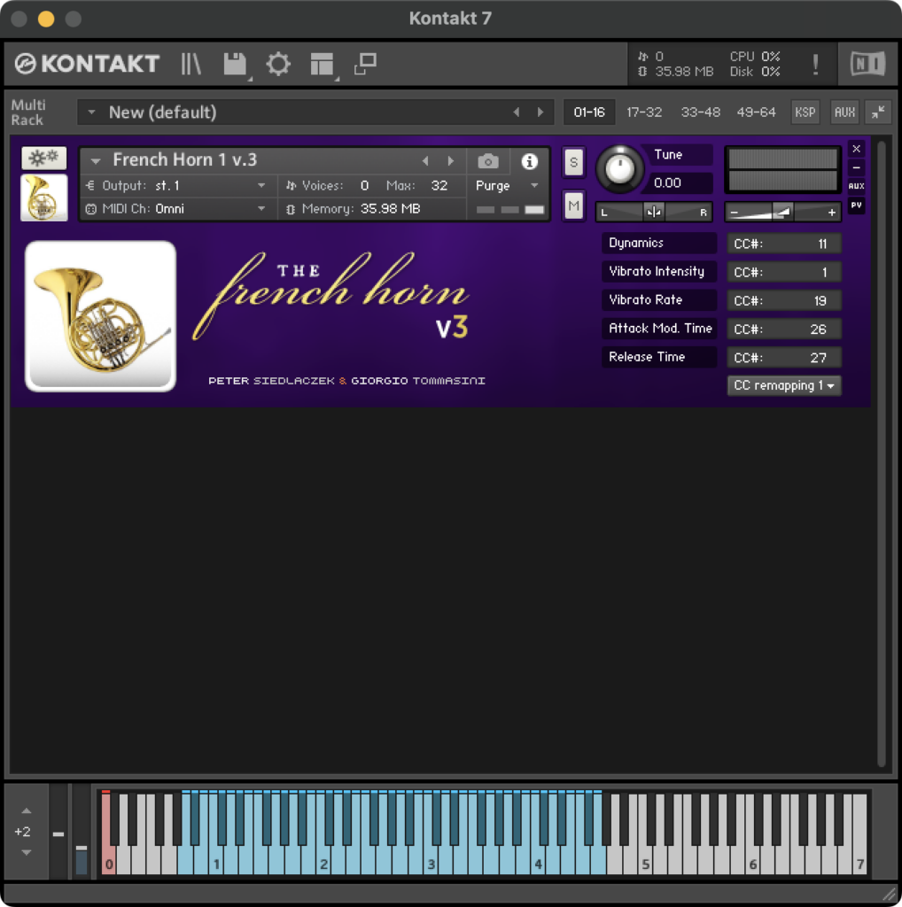 Sample Modeling - Brass Bundle 33 GUI - French Horn - Remapping