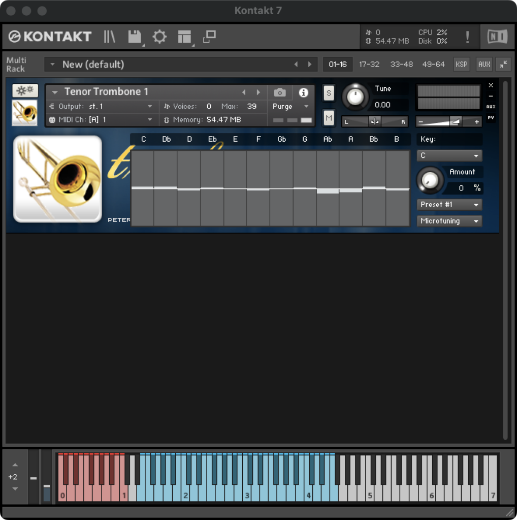 Sample Modeling - Brass Bundle 46 GUI - Trombone - Micro Tuning