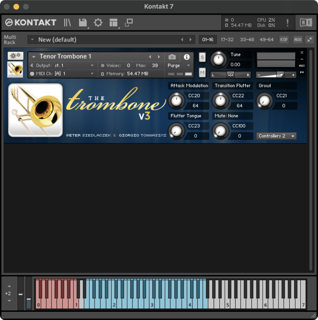 GUI - Trombone - Modulation, Effects & Mutes