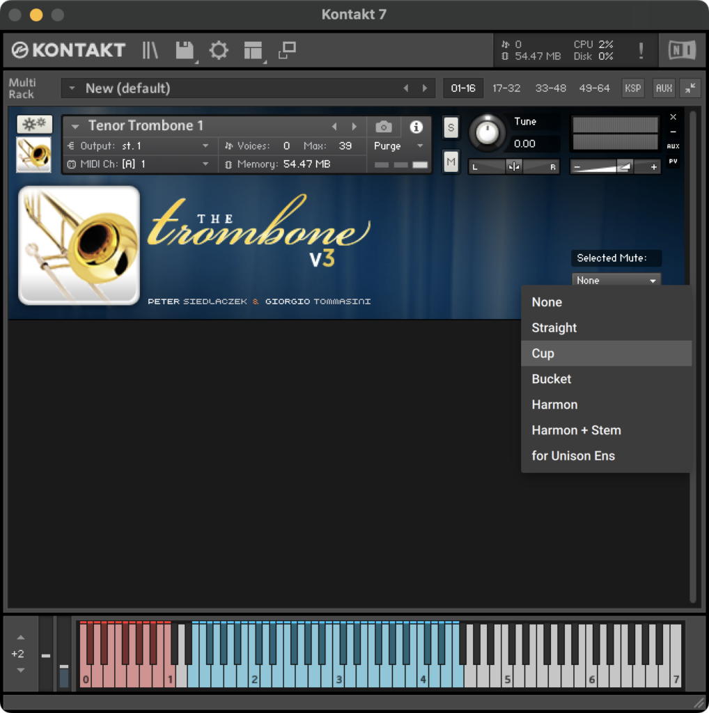 GUI - Trombone - Mutes