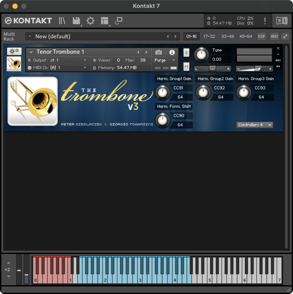 Sample Modeling - Brass Bundle 42 GUI - Trombone - Timbral Shaping