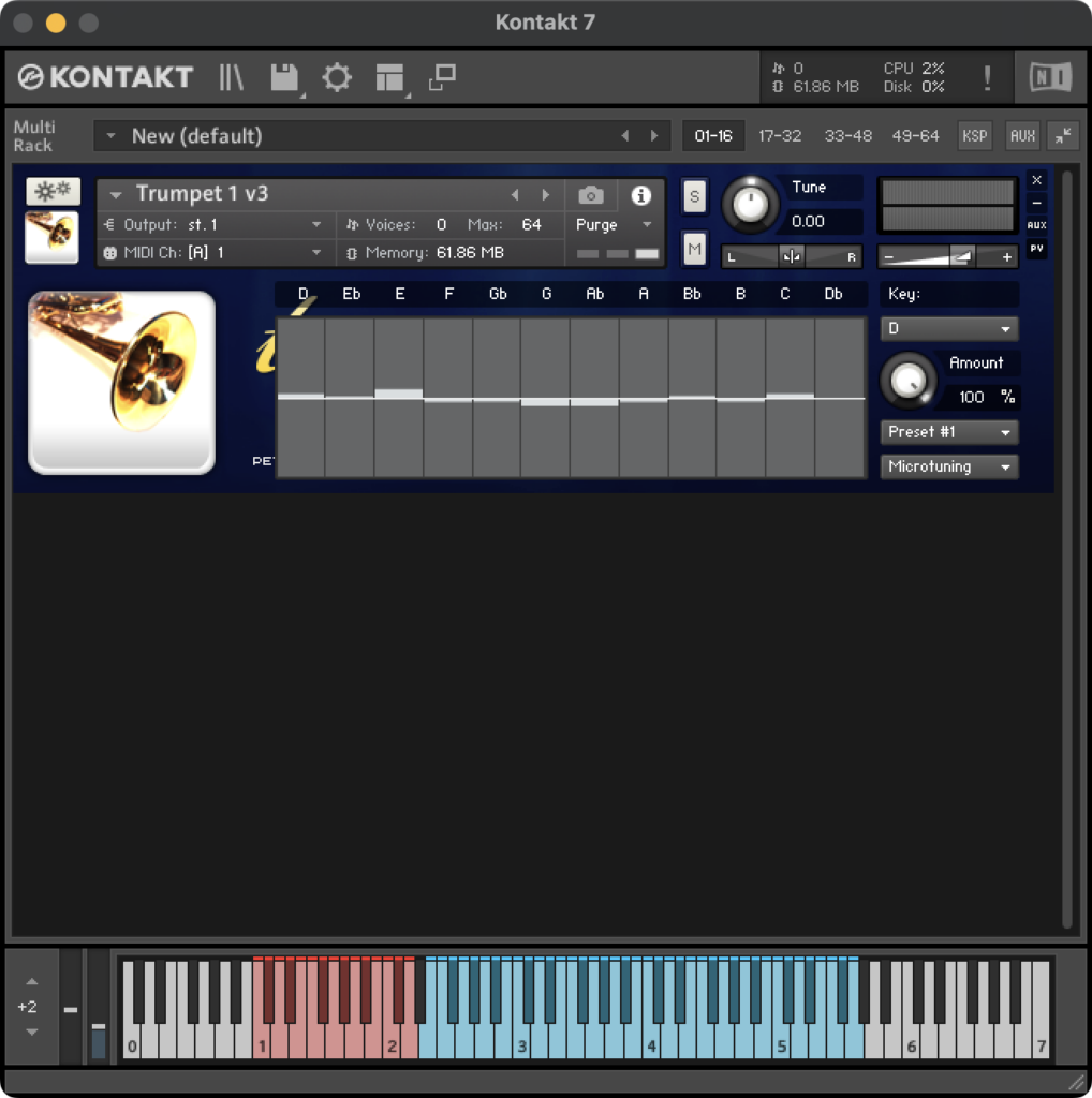Sample Modeling - Brass Bundle 53 GUI - Micro Tuning