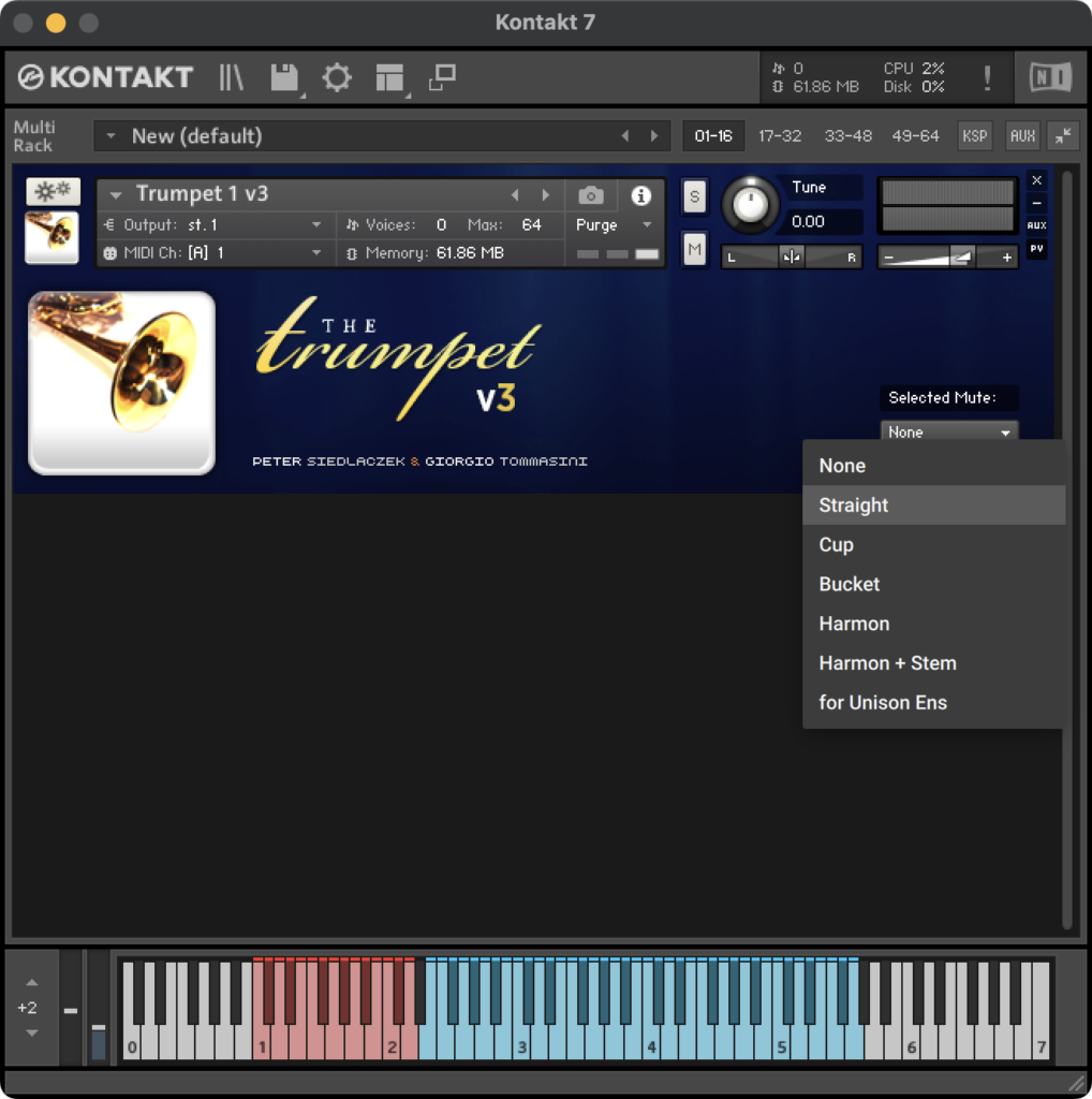 Sample Modeling - Brass Bundle 52 GUI - Mutes