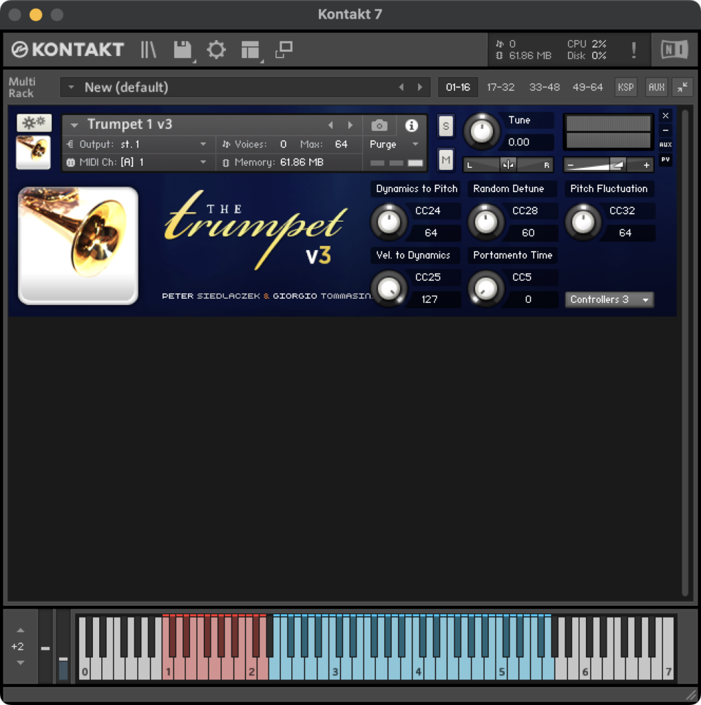 Sample Modeling - Brass Bundle 49 GUI - Pitch & Time-related