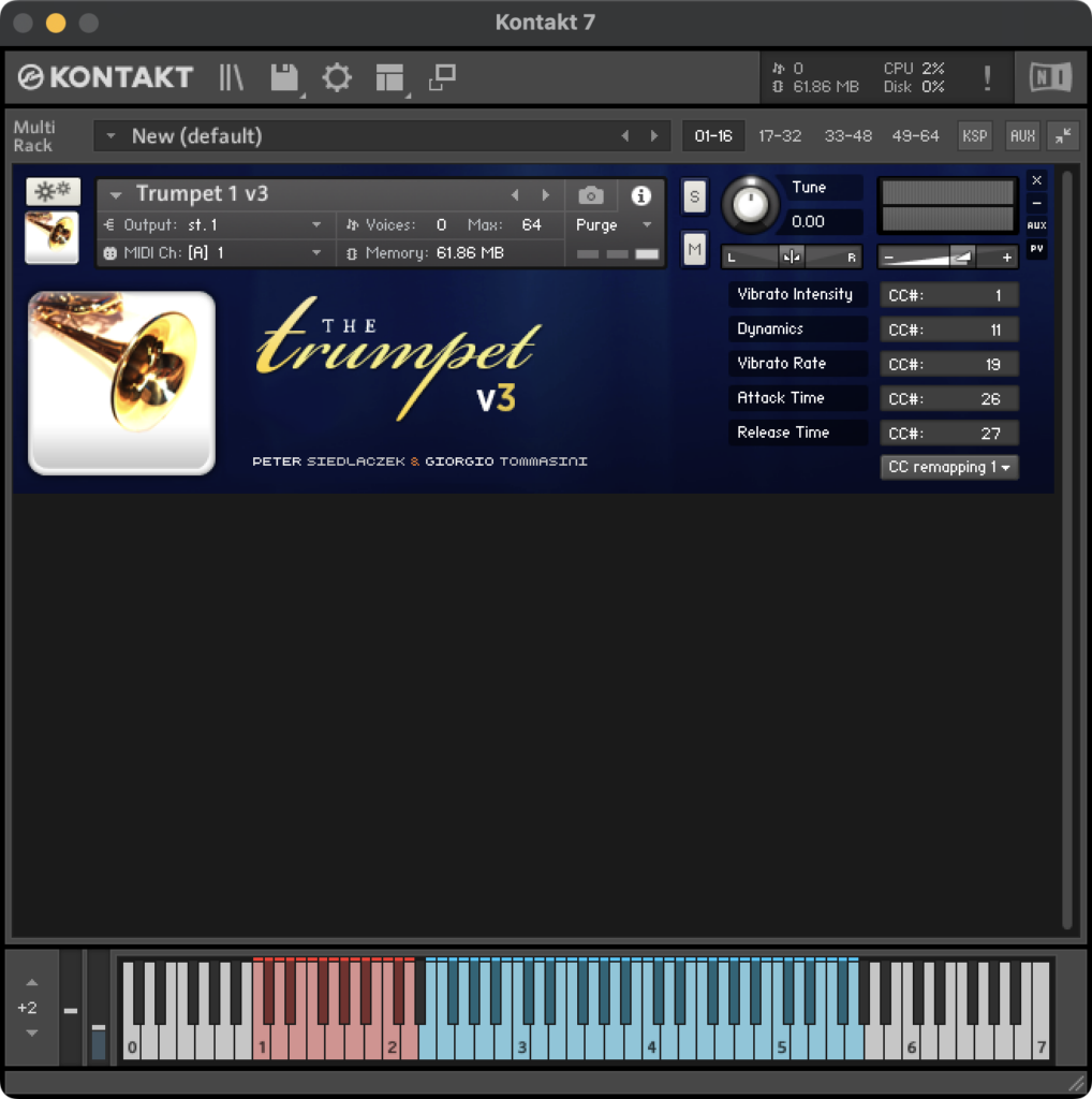 Sample Modeling - Brass Bundle 55 GUI - Remapping