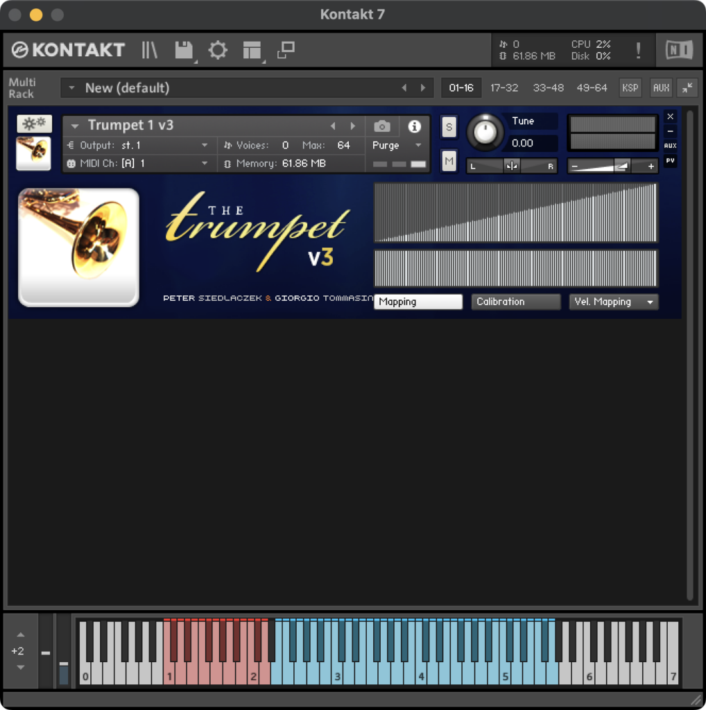 Sample Modeling - Brass Bundle 56 GUI - Velocity Remapping