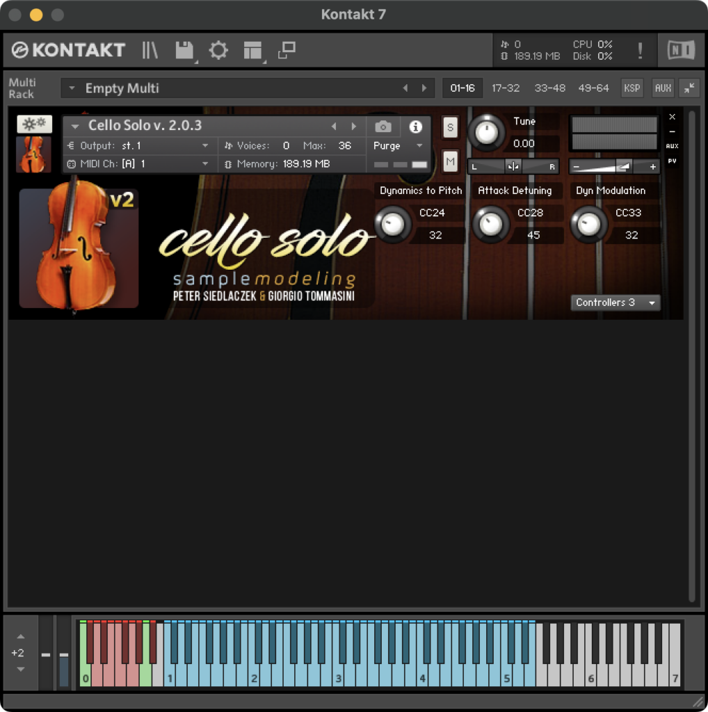 GUI - Solo Cello - Pitch