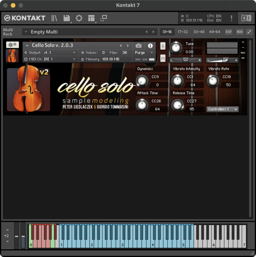 GUI - Solo Cello - Real Time Sound Shaping