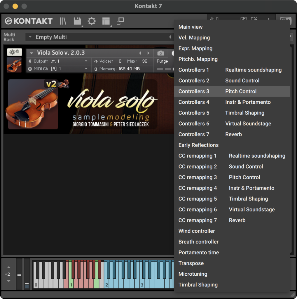 GUI - Solo Viola - Main Menu