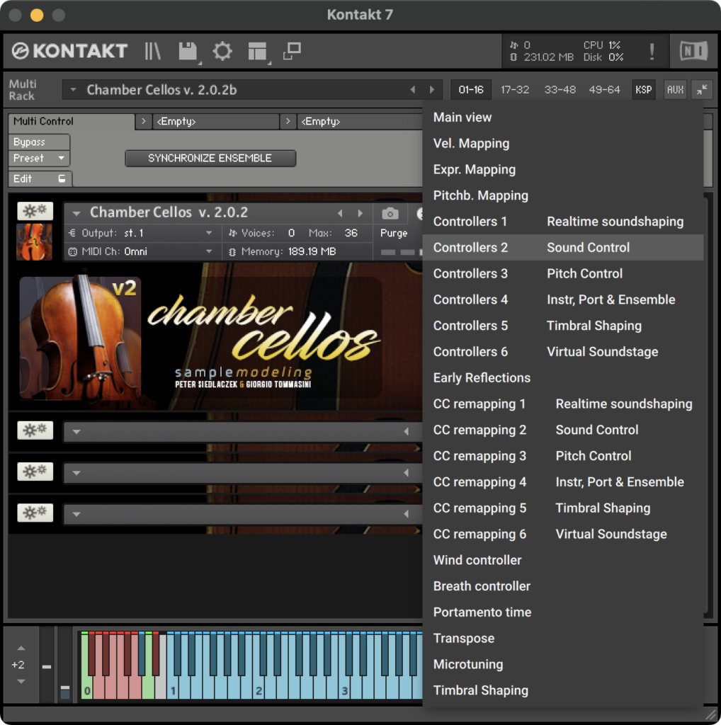 GUI - Solo Violin - Main Menu